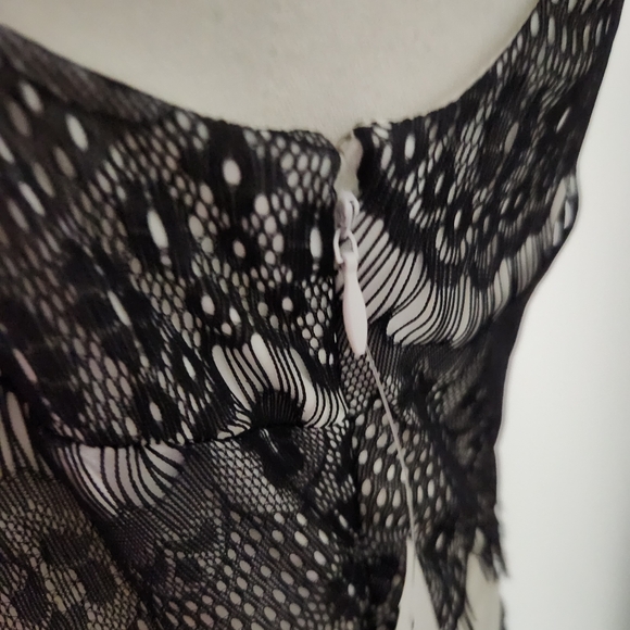 New Dressbarn Sleeveless Summer Dress Size 8 Mid-length White & Black - Picture 5 of 10